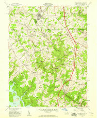 New Freedom Pennsylvania Historical topographic map, 1:24000 scale, 7.5 X 7.5 Minute, Year 1958