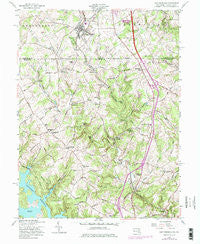 New Freedom Pennsylvania Historical topographic map, 1:24000 scale, 7.5 X 7.5 Minute, Year 1958