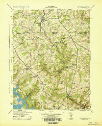 New Freedom Pennsylvania Historical topographic map, 1:31680 scale, 7.5 X 7.5 Minute, Year 1944