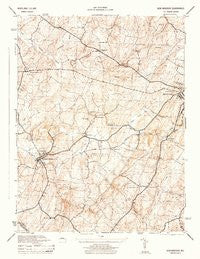 New Windsor Maryland Historical topographic map, 1:31680 scale, 7.5 X 7.5 Minute, Year 1944
