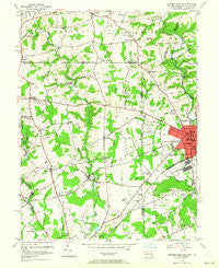 Newark West Delaware Historical topographic map, 1:24000 scale, 7.5 X 7.5 Minute, Year 1953