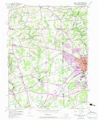 Newark West Delaware Historical topographic map, 1:24000 scale, 7.5 X 7.5 Minute, Year 1953