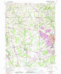 Newark West Delaware Historical topographic map, 1:24000 scale, 7.5 X 7.5 Minute, Year 1953