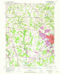 Newark West Delaware Historical topographic map, 1:24000 scale, 7.5 X 7.5 Minute, Year 1953