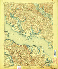 Nomini Virginia Historical topographic map, 1:125000 scale, 30 X 30 Minute, Year 1898