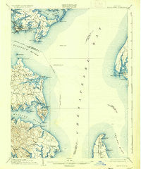 North Point Maryland Historical topographic map, 1:62500 scale, 15 X 15 Minute, Year 1904