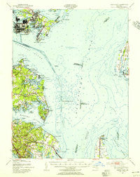 North Point Maryland Historical topographic map, 1:62500 scale, 15 X 15 Minute, Year 1947