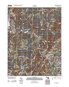 Oakland Maryland Historical topographic map, 1:24000 scale, 7.5 X 7.5 Minute, Year 2011