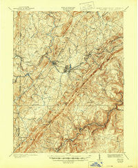 Oakland Maryland Historical topographic map, 1:62500 scale, 15 X 15 Minute, Year 1900