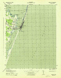 Ocean City Maryland Historical topographic map, 1:31680 scale, 7.5 X 7.5 Minute, Year 1943