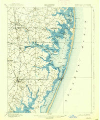 Ocean City Maryland Historical topographic map, 1:62500 scale, 15 X 15 Minute, Year 1901