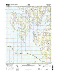 Oxford Maryland Current topographic map, 1:24000 scale, 7.5 X 7.5 Minute, Year 2016