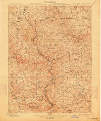 Parkton Maryland Historical topographic map, 1:62500 scale, 15 X 15 Minute, Year 1902