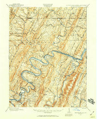 Paw Paw West Virginia Historical topographic map, 1:62500 scale, 15 X 15 Minute, Year 1910