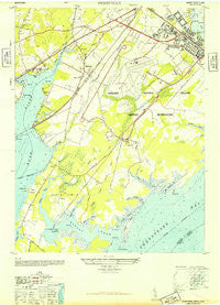 Perryman Maryland Historical topographic map, 1:24000 scale, 7.5 X 7.5 Minute, Year 1948