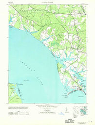 Piney Point Maryland Historical topographic map, 1:24000 scale, 7.5 X 7.5 Minute, Year 1953