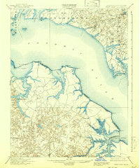Piney Point Maryland Historical topographic map, 1:62500 scale, 15 X 15 Minute, Year 1901