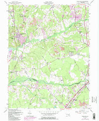 Piscataway Maryland Historical topographic map, 1:24000 scale, 7.5 X 7.5 Minute, Year 1957