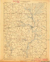 Pittsville Maryland Historical topographic map, 1:62500 scale, 15 X 15 Minute, Year 1902