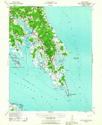 Point Lookout Maryland Historical topographic map, 1:62500 scale, 15 X 15 Minute, Year 1937
