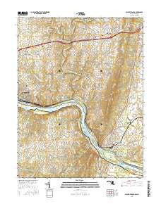 Point of Rocks Maryland Current topographic map, 1:24000 scale, 7.5 X 7.5 Minute, Year 2016