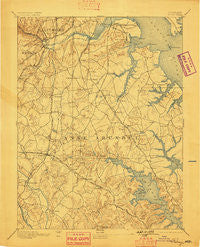 Relay Maryland Historical topographic map, 1:62500 scale, 15 X 15 Minute, Year 1894