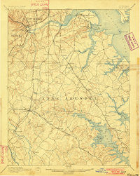 Relay Maryland Historical topographic map, 1:62500 scale, 15 X 15 Minute, Year 1894