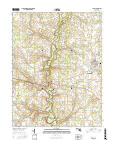 Ridgely Maryland Current topographic map, 1:24000 scale, 7.5 X 7.5 Minute, Year 2017