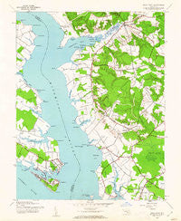 Rock Point Maryland Historical topographic map, 1:24000 scale, 7.5 X 7.5 Minute, Year 1943