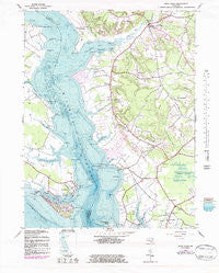Rock Point Maryland Historical topographic map, 1:24000 scale, 7.5 X 7.5 Minute, Year 1943