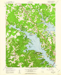 Round Bay Maryland Historical topographic map, 1:24000 scale, 7.5 X 7.5 Minute, Year 1956