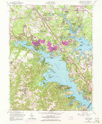 Round Bay Maryland Historical topographic map, 1:24000 scale, 7.5 X 7.5 Minute, Year 1956