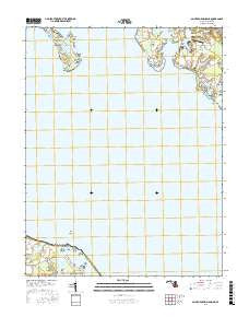 Saint George Island Maryland Current topographic map, 1:24000 scale, 7.5 X 7.5 Minute, Year 2016