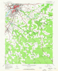 Salisbury Maryland Historical topographic map, 1:24000 scale, 7.5 X 7.5 Minute, Year 1942