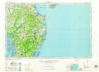 Salisbury Maryland Historical topographic map, 1:250000 scale, 1 X 2 Degree, Year 1961