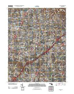 Savage Maryland Historical topographic map, 1:24000 scale, 7.5 X 7.5 Minute, Year 2011