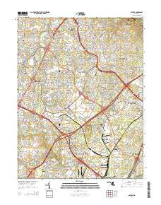 Savage Maryland Historical topographic map, 1:24000 scale, 7.5 X 7.5 Minute, Year 2014