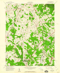 Savage Maryland Historical topographic map, 1:24000 scale, 7.5 X 7.5 Minute, Year 1957