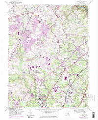 Savage Maryland Historical topographic map, 1:24000 scale, 7.5 X 7.5 Minute, Year 1957