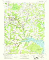 Selbyville Delaware Historical topographic map, 1:24000 scale, 7.5 X 7.5 Minute, Year 1967