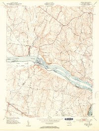 Seneca Maryland Historical topographic map, 1:24000 scale, 7.5 X 7.5 Minute, Year 1952