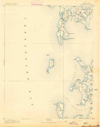 Sharps Island Maryland Historical topographic map, 1:62500 scale, 15 X 15 Minute, Year 1893