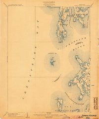 Sharps Island Maryland Historical topographic map, 1:62500 scale, 15 X 15 Minute, Year 1904