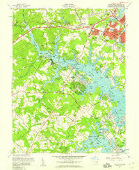 South River Maryland Historical topographic map, 1:24000 scale, 7.5 X 7.5 Minute, Year 1957