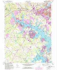 South River Maryland Historical topographic map, 1:24000 scale, 7.5 X 7.5 Minute, Year 1957