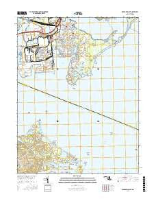Sparrows Point Maryland Current topographic map, 1:24000 scale, 7.5 X 7.5 Minute, Year 2016