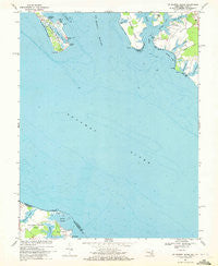 St. George Island Maryland Historical topographic map, 1:24000 scale, 7.5 X 7.5 Minute, Year 1968