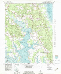 St. Marys City Maryland Historical topographic map, 1:24000 scale, 7.5 X 7.5 Minute, Year 1943