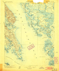St. Marys Maryland Historical topographic map, 1:125000 scale, 30 X 30 Minute, Year 1898