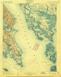 St. Marys Maryland Historical topographic map, 1:125000 scale, 30 X 30 Minute, Year 1906